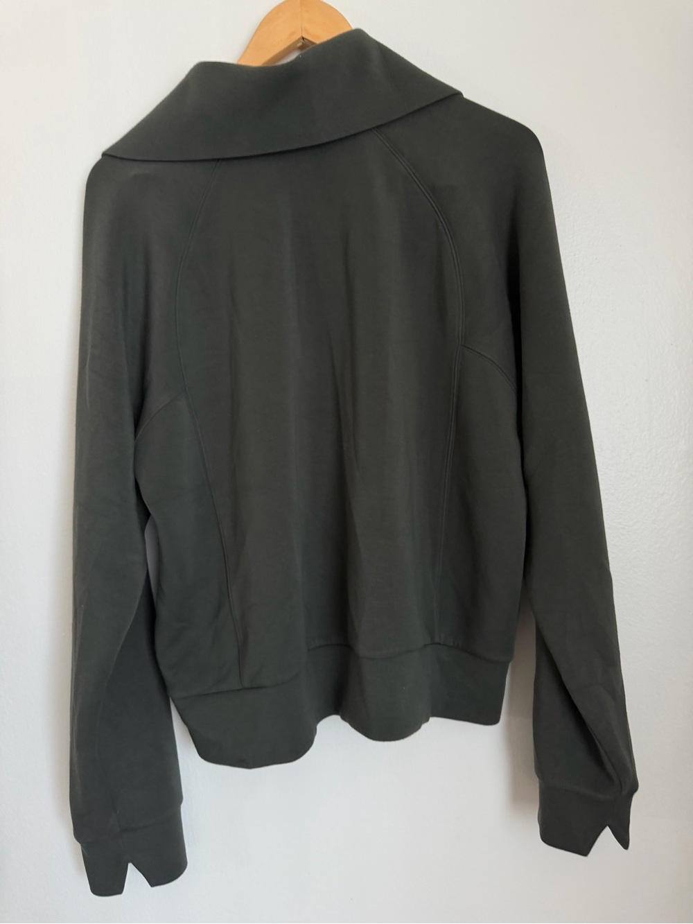 Spanx AirEssentials Half Zip Sweatshirt Green Women Size XL Pullover - Picture 8 of 8